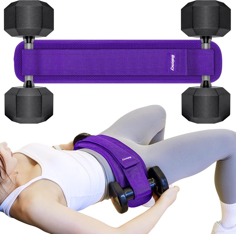 Balency Hip Thrust Belt, Hip Thrust Belt for Dumbbells Heavy, Booty Belt for Hip Thrust, Slip-Resistant Padding Hip Thrust Belt for Gym or Home Workouts, Hip Thrust Band for Dumbbell Kettlebell Plate - Image 1